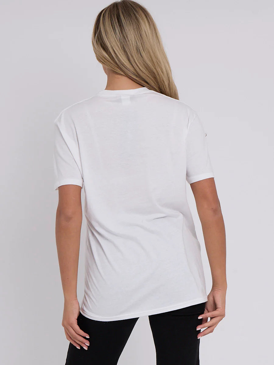 ALL I NEED IS LOVE PRINTED T-SHIRT